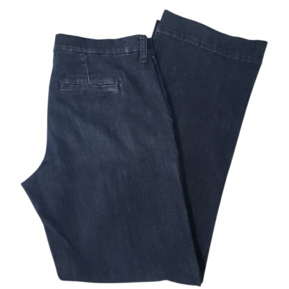 Banana Republic Women's Dark Wash Demin Trouser Petite 28/6 - Picture 1 of 5